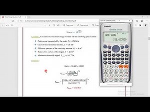 Radar Range Equation with matlab