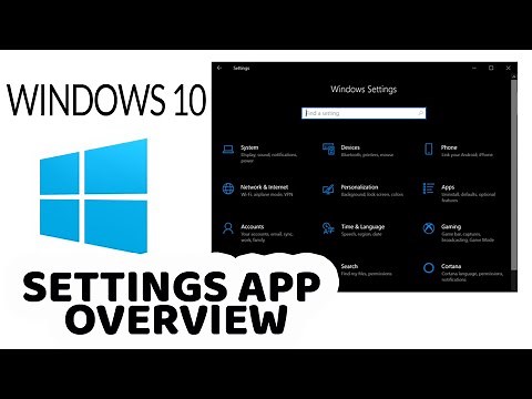 Windows 10 Settings App & Control Panel Tutorial