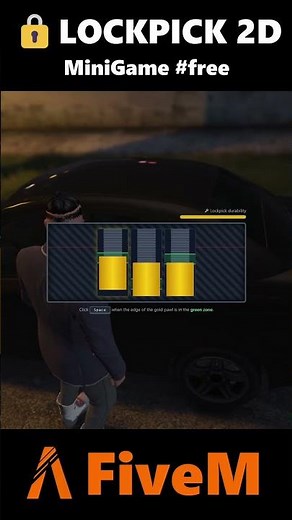 🔒FiveM Script: Lockpick 2D MiniGame #fivem #minigames #free