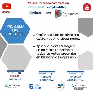 Colocación de plantillas de vistas en múltiples planos en Revit con Dynamo