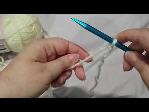Knitting One Needle Cast On