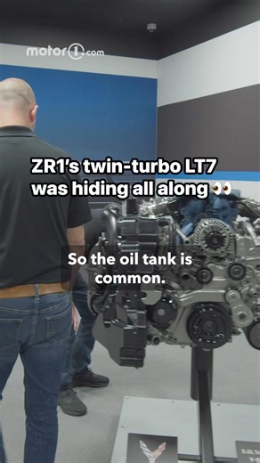261K views · 2.2K reactions | The big hint that the Corvette ZR1’s LT7 engine would be twin-turbocharged was there all along—if you knew where to look. Did you guess it? | Motor1.com | Facebook