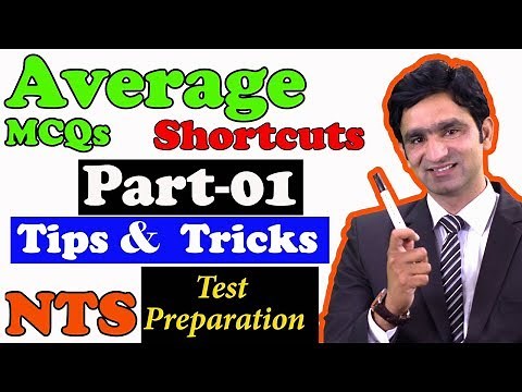 Average Problems Tricks and Shortcuts | Math MCQ's | Part 01