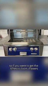 Alfresco Luxury Grill in Ultramarine Blue | Built-In Outdoor Kitchen Upgrade