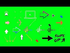 🔴 ARROW OVERLAY ➽ PACK 6 ➽ Animation Effects GREEN SCREEN ➽