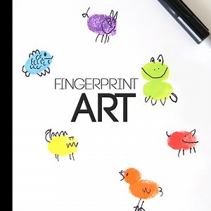 fingerprint art | fun & easy craft for kids