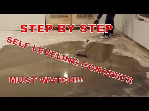 HOW TO INSTALL SELF LEVELING CONCRETE AND CEMENT