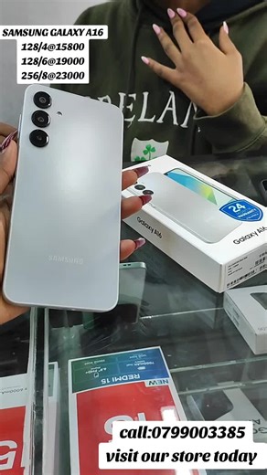 SAMSUNG GALAXY A16 4G Samsung Galaxy A16 4G Key Features RAM: 4GB, 6GB, 8GB Internal Storage: 128GB,256GB Display: 6.7-inch, AMOLED Operating System: Android 14, up to 6 major Android upgrades, One UI 6.1 Chipset: Mediatek Helio G99 (6 nm) Connectivity: 4G, Bluetooth 5.3, NFC, GPS, Wi-Fi, FM Radio Main Camera: 50MP 2MP 2MP Selfie Lens: 13MP Battery: 5,000mAh with 25W Fast Charging Support Colorways: Gray, Water Green, Midnight Blue #bestsmartphoneseller #phonesandaccessories #creatorsearchinsigh
