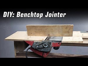 DIY: Homemade benchtop jointer || simple jointer made from planer #DIYJointer