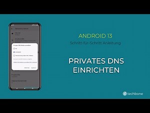 Privates DNS einrichten [Android 13]