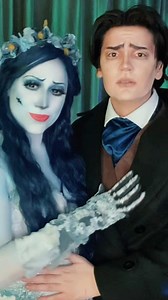 corpse bride cosplay! 👰💙🤵 #corpsebride #timburton #cosplay | Cee Kaye