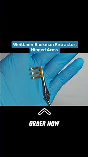Beckman-Weitlaner Retractor with Hinged Arms | Soft Tech Surgical – Self Retaining Surgical Tool