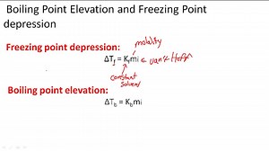 Boiling Point Elevation and Freezing Point depression - Overview ( Video ) | Chemistry