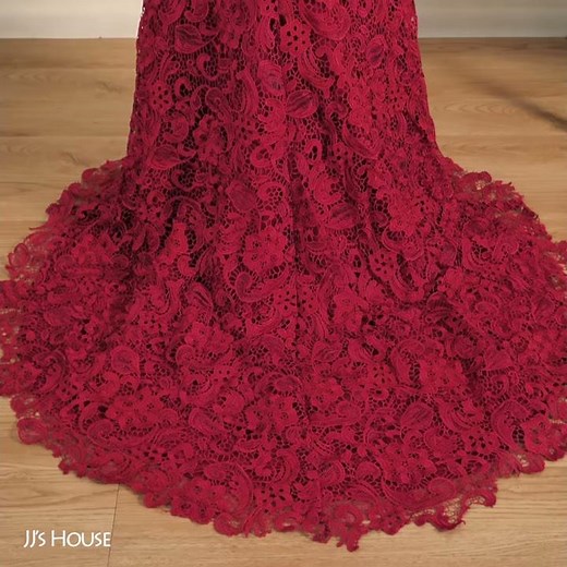 Sexy Yet Elegant Lace Evening Dress - JJsHouse