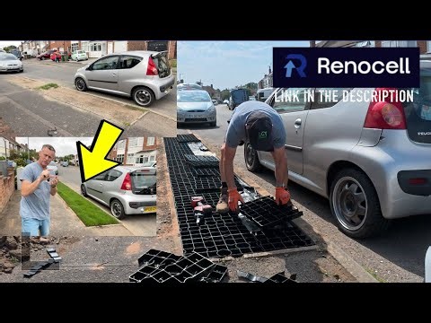 Laying A Real Grass Driveway, Plastic Grid Mats You Can Drive on! ECO Friendly Gravel Alternative