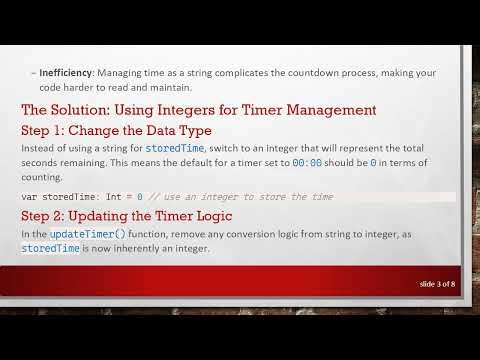 Creating a Countdown Timer in Xcode Using Strings Simplified Guide
