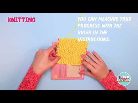 Bright Stripes: How to Knit: The Basics for Lefties