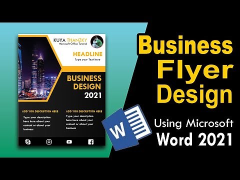 Create Flyer Design Using Microsoft Word 2021