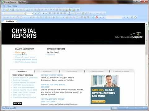 Connect Crystal Reports to SQL Server Database