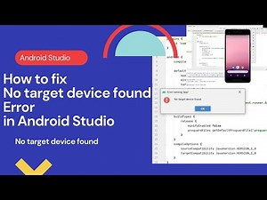 How to fix No target device found Error in Android Studio and Virtual device SDK installation 2021