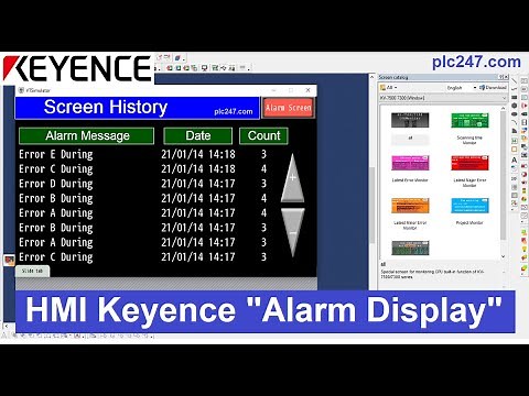 [Tutorial] Keyence HMI Alarm Setup
