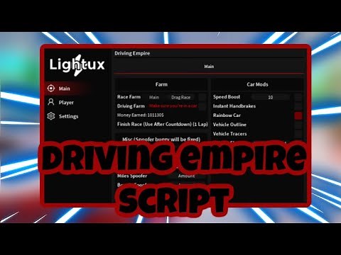 [NEW] Driving Empire Script | Auto Farm | Race Farm | Infinite Money | AND MORE | PASTEBIN