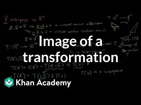 im(T): Image of a transformation | Matrix transformations | Linear Algebra | Khan Academy