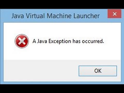 Minecraft Server.exe Error: Java Exception Error Has Occurred