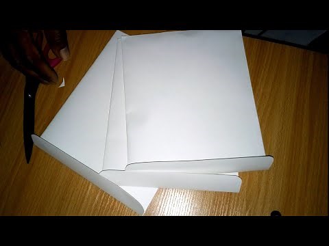 How to make an envelope using A3 paper and glue.