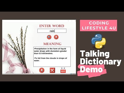 Talking Dictionary Demo | Python GUI Project