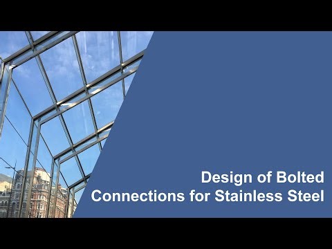 SCI Design of Bolted Connections for Stainless Steel