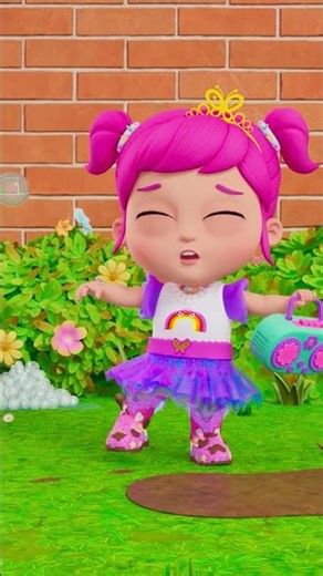 1-2-3 Shiny Shoes Dance (Mud Remix) 👠 Little Angel Dance Party #kids #shorts