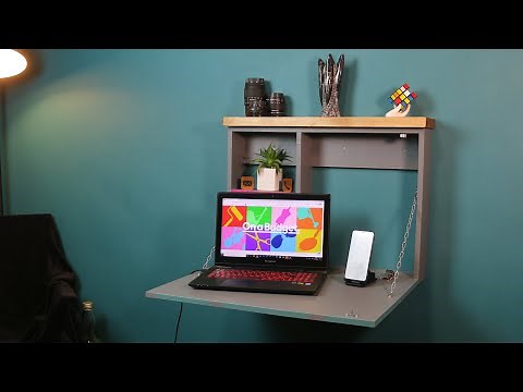 How To Make A DIY Fold Down Desk