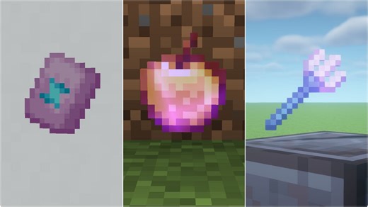 All Minecraft blocks and items in the rare category