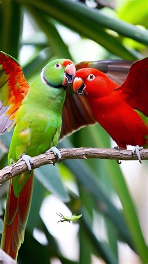 Parrots 4K 🦜😲😍| The Colorful Voices of the Wild | Nature’s Diary | #shortsvideo #parrots #nature