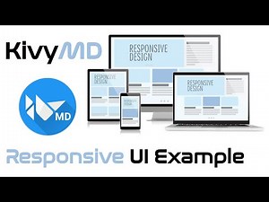 KivyMD. A simple example of an responsive UI