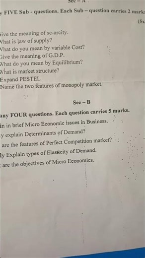 Market analysis for business decision mabd previous year question paper bba 1 year