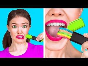 HOW TO SNEAK FOOD! || Sneak Snack Into Class, Gym And Movie with 123 Go! GOLD