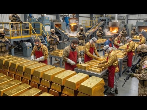 Inside a 24K Gold Refining Factory 🏭 From Rock to 24K Gold 😲 | Gold Refining Factory (Full Process)