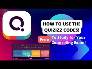Step by Step Visual of How to The Enter the Quizizz Codes to Study for your NCE, CPCE and NCMHCE!