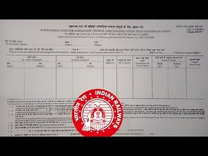How to Fill Railway Parcel Form ?