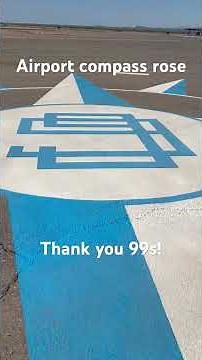 What is an Airport Compass Rose? #aviation #glider #womeninaviation