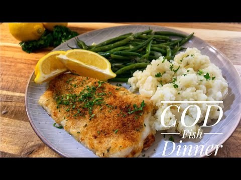 Baked Cod Fish In the Oven - How to make this 3 Ingredient Cod Fish Dinner