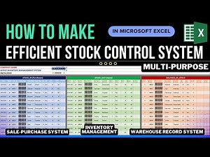 create efficient stock control system in Excel | Inventory Tracking: How to Build Your System