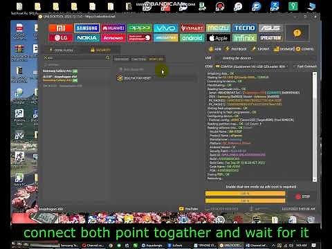 Samsung A11 A115F frp with test point unlock tool