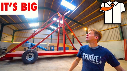 I built a massive trebuchet!