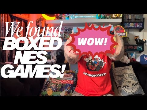 We found Boxed NES Games!