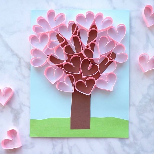 13M views · 28K reactions | HANDPRINT HEART TREE CRAFT -So fun for Valentine's Day or Mother's Day! via I Heart Crafty Things See the full instructions ----> https://iheartcraftythings.com/handprint-heart-tree-craft.html | I Heart Crafty Things | Facebook