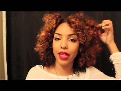 Roller Set Tutorial for Curly Hair! Using Perm Rods