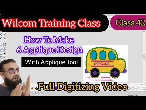 Wilcom Training Class || How To Make 6 Applique Design || Class 42 || Applique Tool